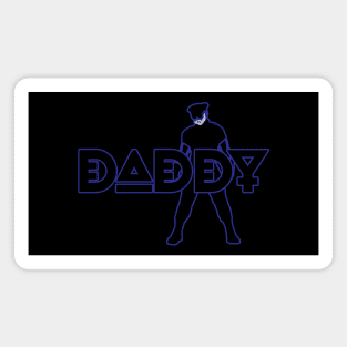 Daddy - Blue Outline w/ Graphic Magnet